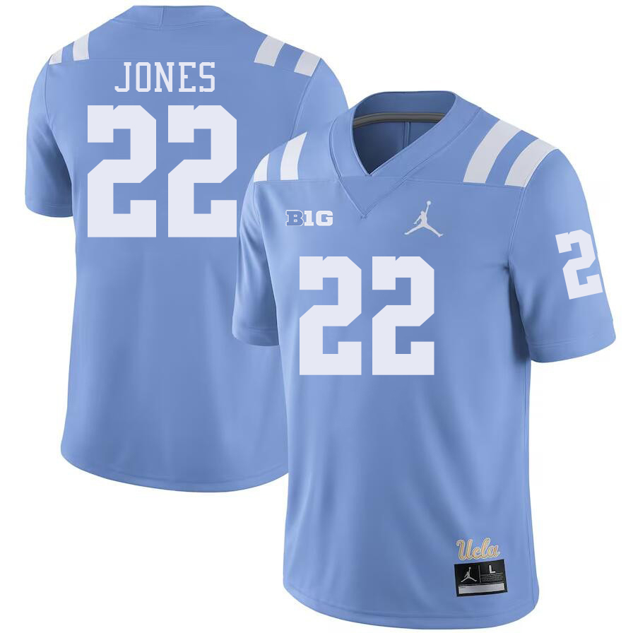 UCLA Bruins #22 Keegan Jones Big 10 Conference College Football Jerseys Stitched Sale-Power Blue